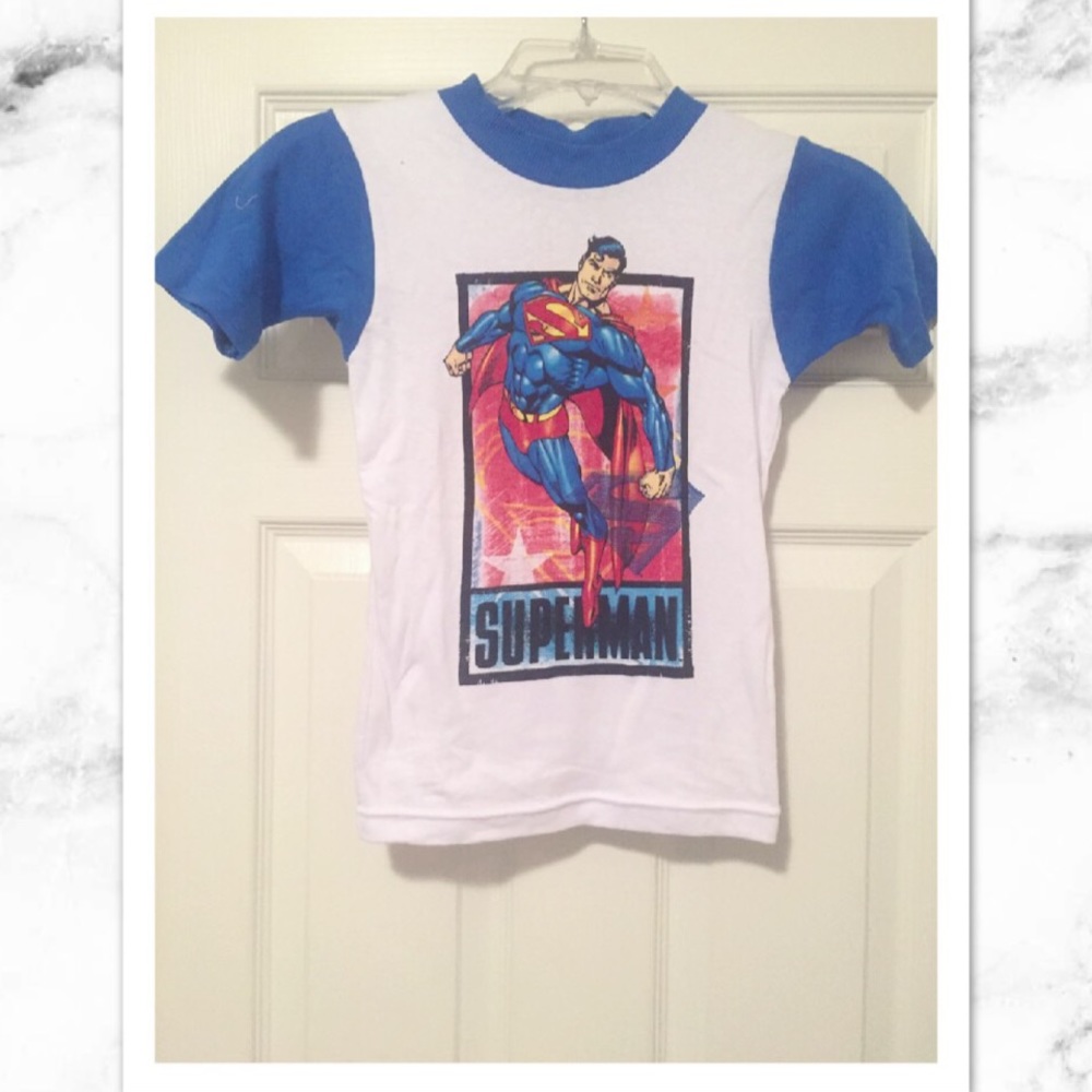 Superman pajama shirt!